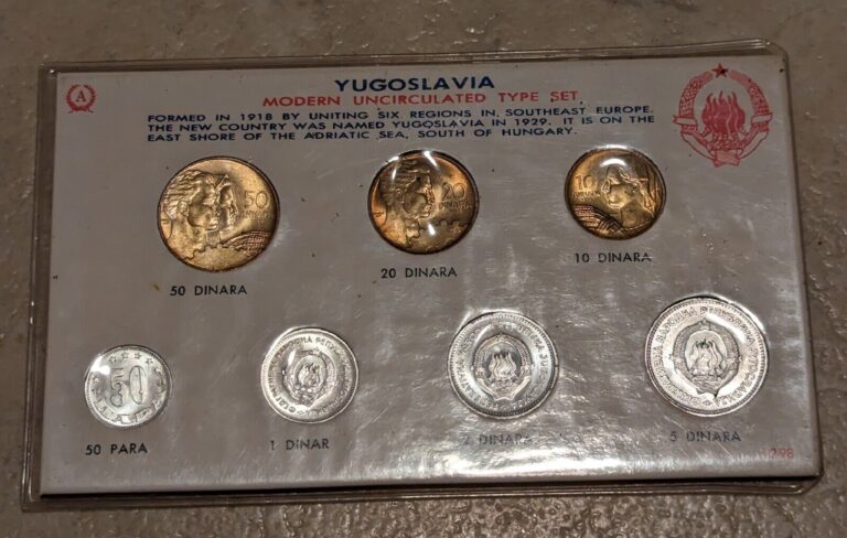 Read more about the article Yugoslavia Modern Uncirculated Type Set 7 Coins!!!!