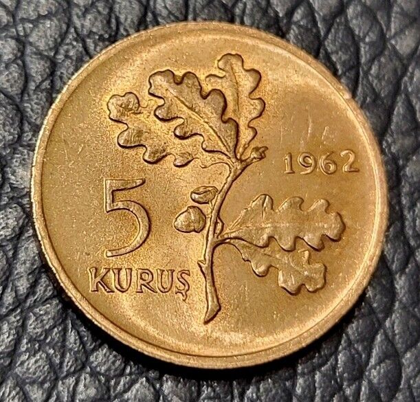 Read more about the article 1962 Turkey 5 Kuruş Coin