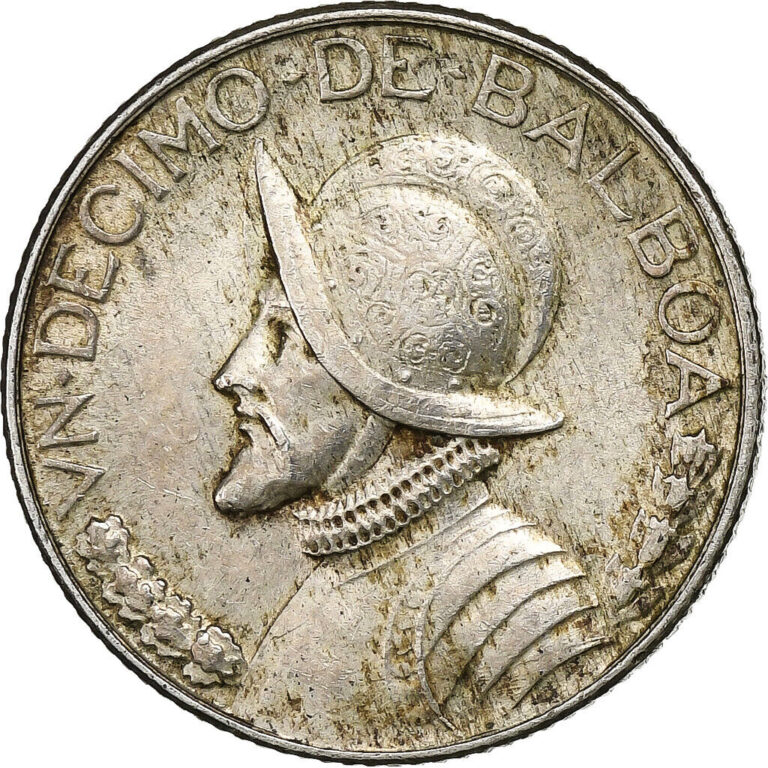 Read more about the article [#1048813] Panama  1/10 Balboa  1930  Silver  AU  KM:10.1