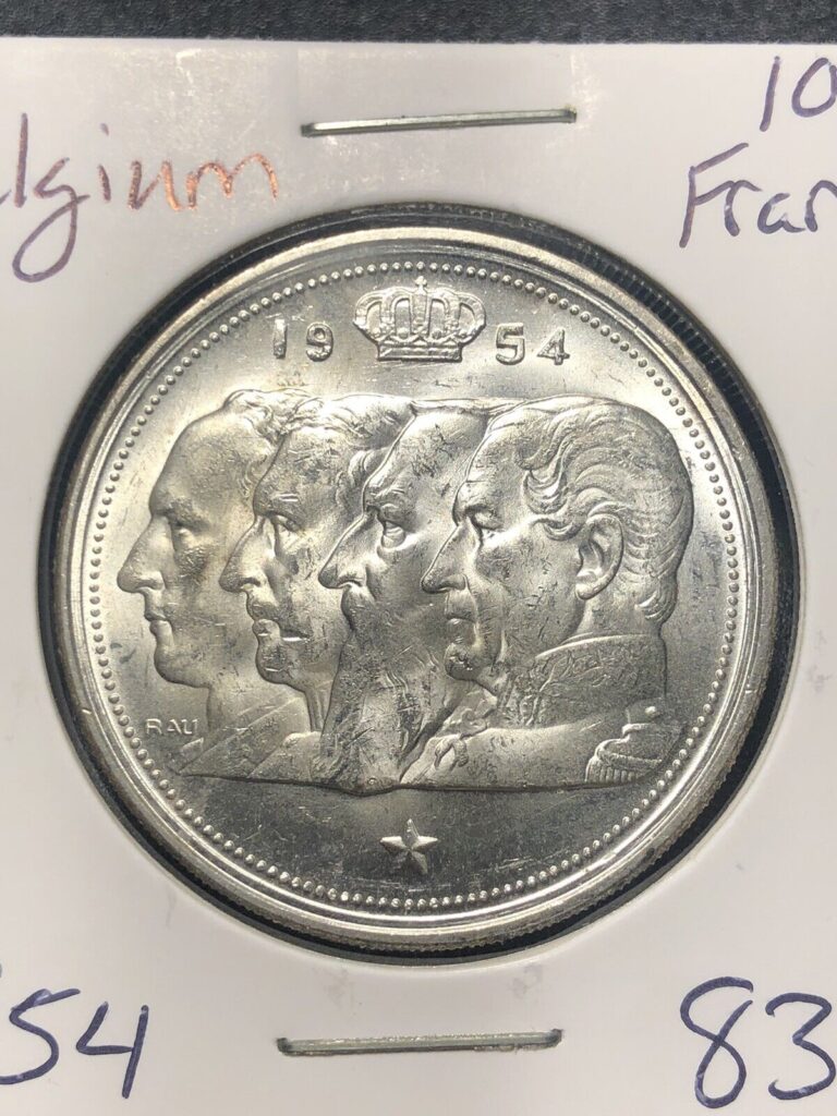 Read more about the article BU 1954 Belgium 100 Francs World Silver Coin – See Description