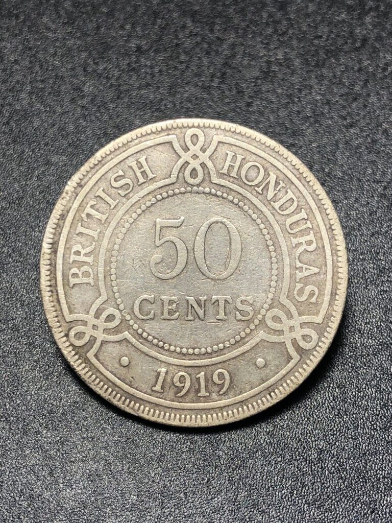 Read more about the article 1919 British Honduras 50 Cents Scarce Silver Coin – See Description