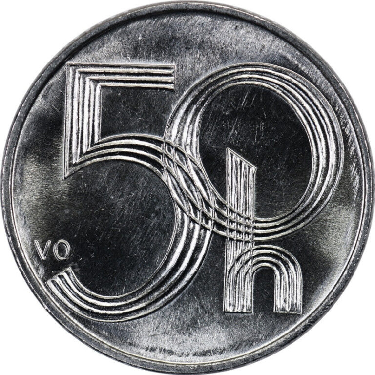 Read more about the article Czech Republic – 50 Haleru – 1999 – Unc