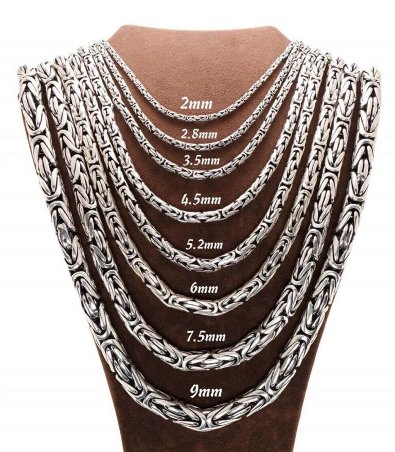 Read more about the article Solid 925 Sterling Silver Men’s King Byzantine Round Chain Necklace! All Sizes