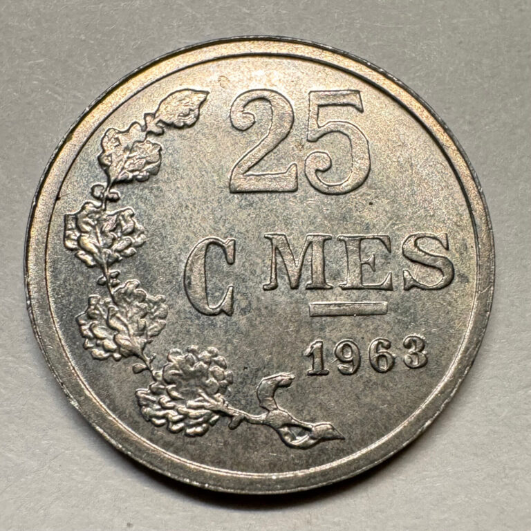 Read more about the article 1963 Luxembourg 25 Francs – Beautiful Coin – Lot #A200-36