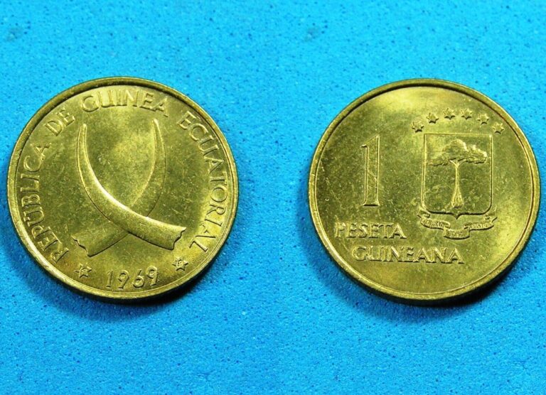 Read more about the article Equatorial Guinea 1 Peseta Coin 1969 High Grade KM-1  One YR Type  Combined S/H