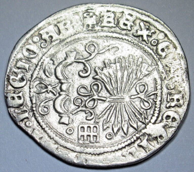 Read more about the article 1400’s-1500’s Ferdinand Isabella Spanish Silver 1 Reales Antique Columbus Coin