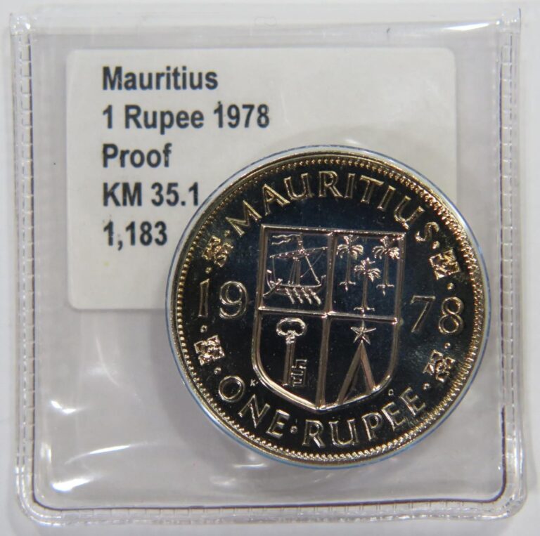 Read more about the article MAURITIUS 1978 1 RUPEE PROOF QUEEN ELIZABETH II GEM TONED WORLD COIN 🌈⭐🌈