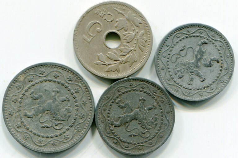 Read more about the article Belgium WWI era coins  lot of (3)    lotdec7275