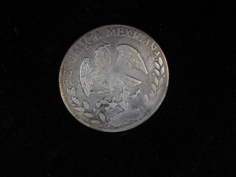Read more about the article 1861/51 GO PF Mexico 4 Reales Guanajuato Mexican Silver Overdate KM375.4
