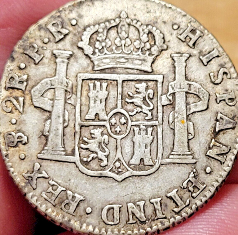 Read more about the article 1779 Spanish Bolivia Silver 2 Reales Genuine Antique Colonial Pirate Treasure