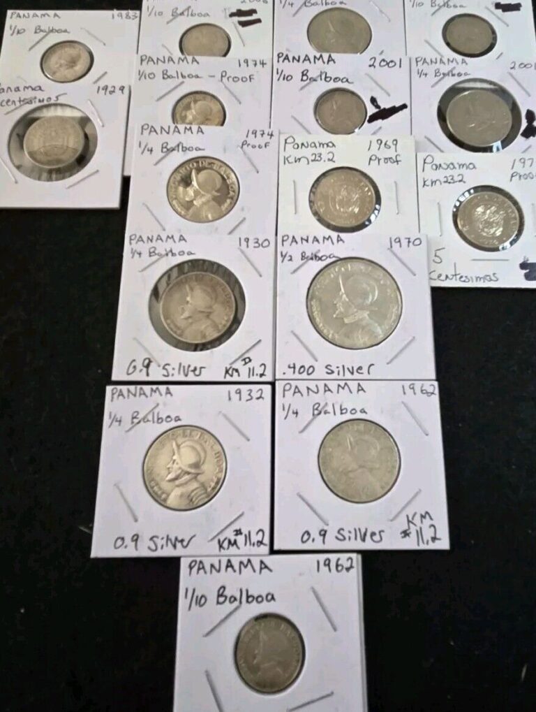 Read more about the article Panama Balboa/Centesimo/ 16 Coins! /SILVER!/PROOFS!**FREE SHIPPING