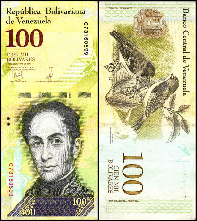 Read more about the article Venezuela “FUERTE” SOBERAN0  2017 “100000” Bolivars 500 pcs USA SELLER CIRULATED