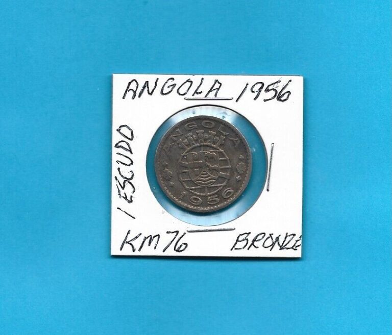 Read more about the article 1956 Angola 1 Escudo Km76 Bronze composition  Circulated with Exc. Details