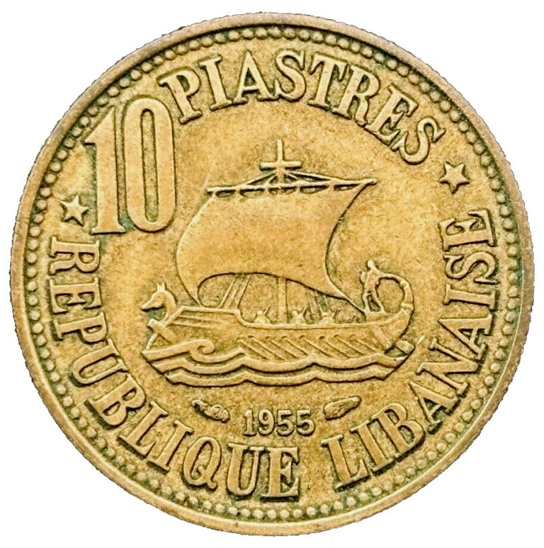 Read more about the article 1955 Lebanon Coin 10 Piastres KM# 23 Asia Arabic Foreign Old Coins FREE SHIPPING