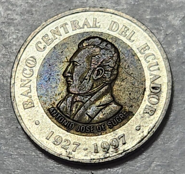 Read more about the article ECUADOR 🇪🇨 100 SUCRES COIN 1997 (COMMEMORATIVE COIN)