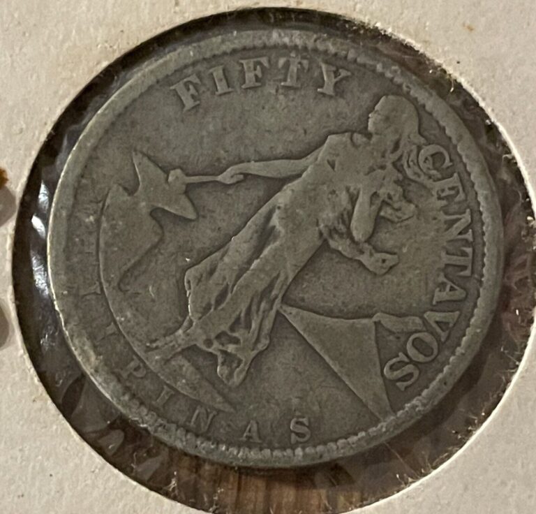 Read more about the article 1921 US-Philippines fifty centavos silver coin