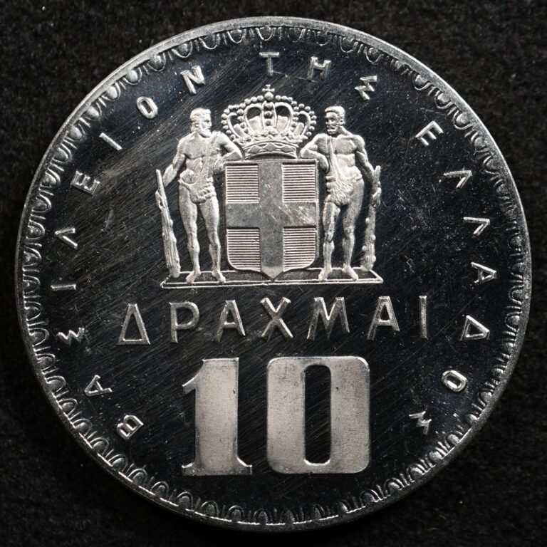 Read more about the article Greece 10 Drachmai 1965  Coin  Proof  Inv#I311