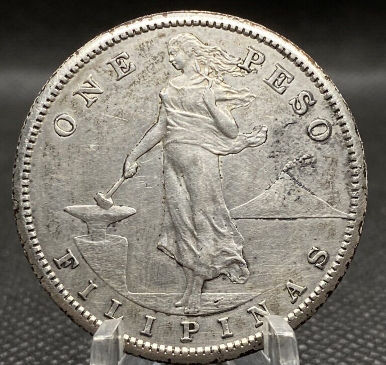 Read more about the article Philippines One 1 Peso 1907 S XF Cond Silver World Coin PHL001