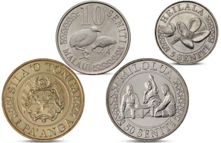 Read more about the article TONGA CURRENCY SET 5  10  50 SENITI 1 PA’ANGA 4 COINS ANIMALS 2015 2018 UNC