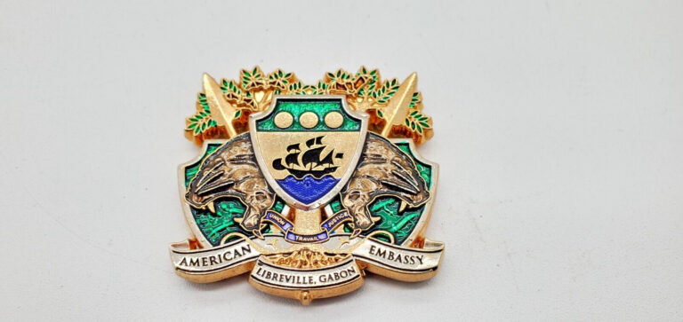 Read more about the article Rare-Large MSG Marine Security Detachment:  Libreville  Gabon Challenge Coin