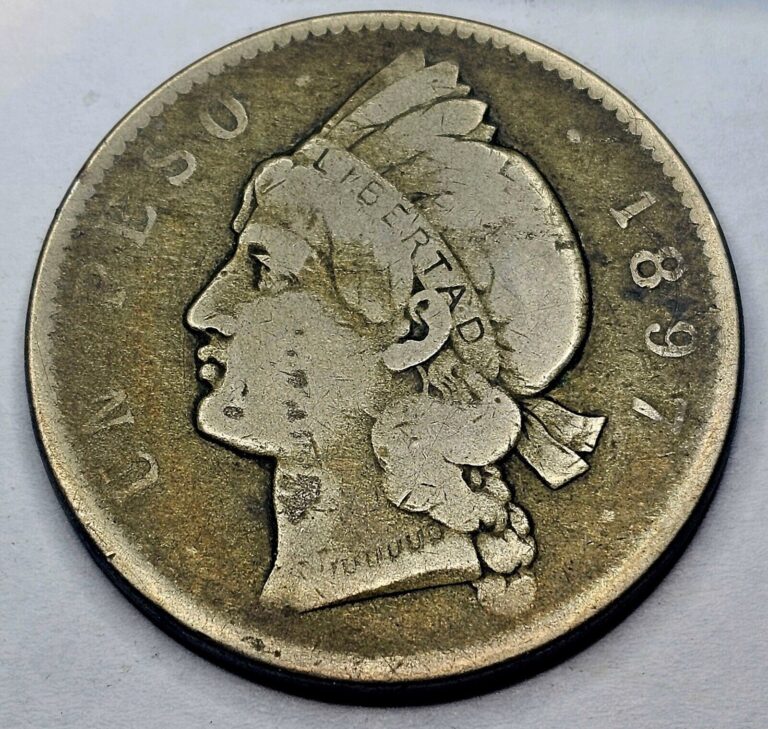 Read more about the article 1897 Dominican Republic Un Peso Silver Coin