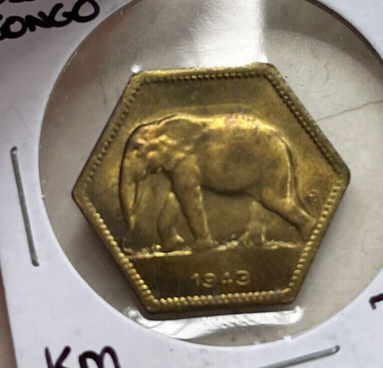 Read more about the article 1943 Belgian Congo 2 Francs – Minted in Philadelphia