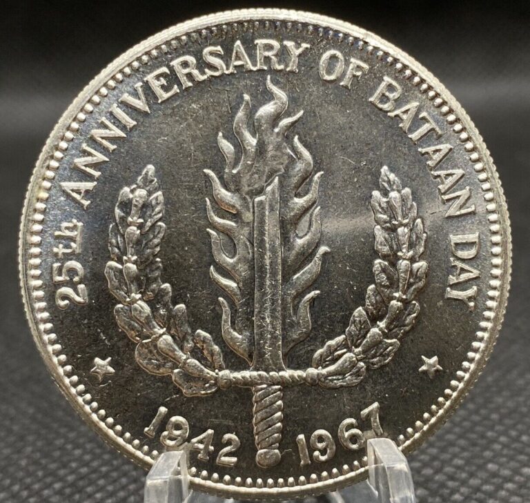Read more about the article 1967 Philippines Silver Peso – “Bataan Day” – 1 Year Type – Proof Coin PHL002