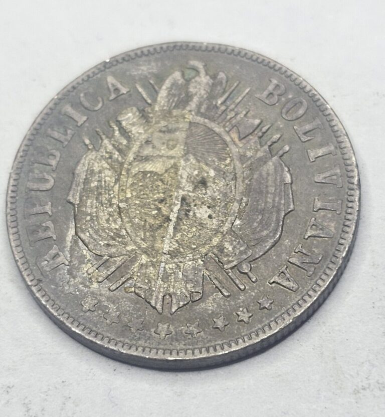 Read more about the article 1882 PTS FE Bolivia 20 Centavos Silver Coin (Potosi Mint)