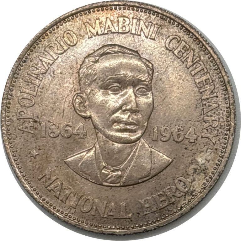 Read more about the article 1964 Philippines Silver One Peso Very Fine Condition
