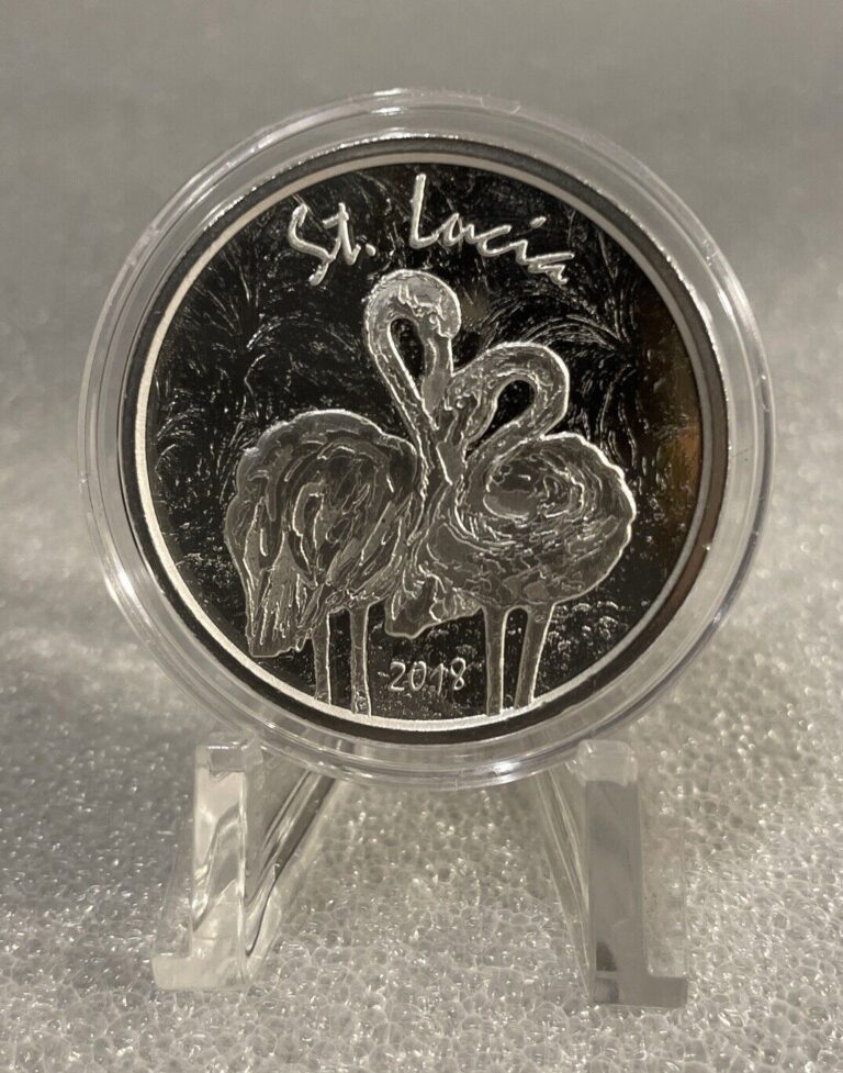 Read more about the article 2018 St. Lucia 1oz Silver Pink Flamingo 25 000 minted