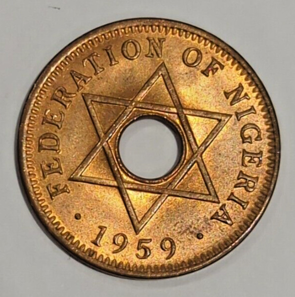 Read more about the article Nigeria  One Halfpenny 1959  Coin