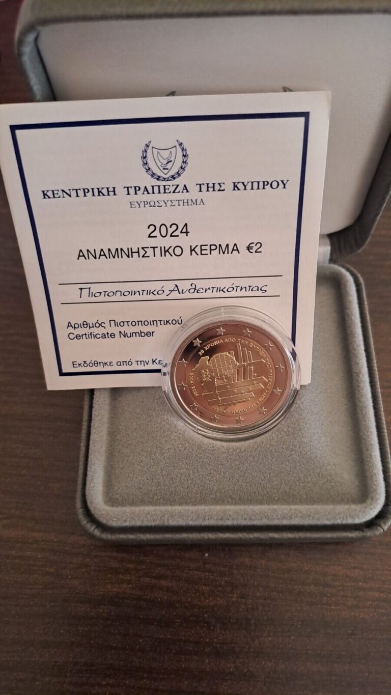 Read more about the article CYPRUS 2024 proof 2 euro coin sold out 20 years in europe