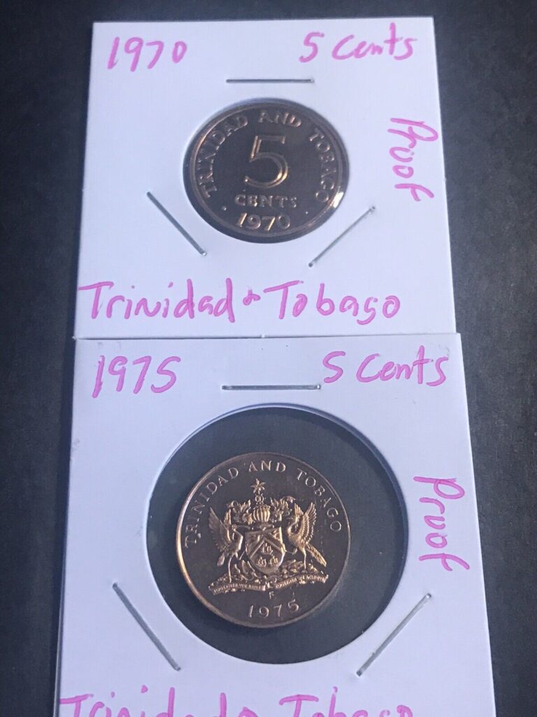 Read more about the article Two Proof Coins From Trinidad and Tobago Five Cents