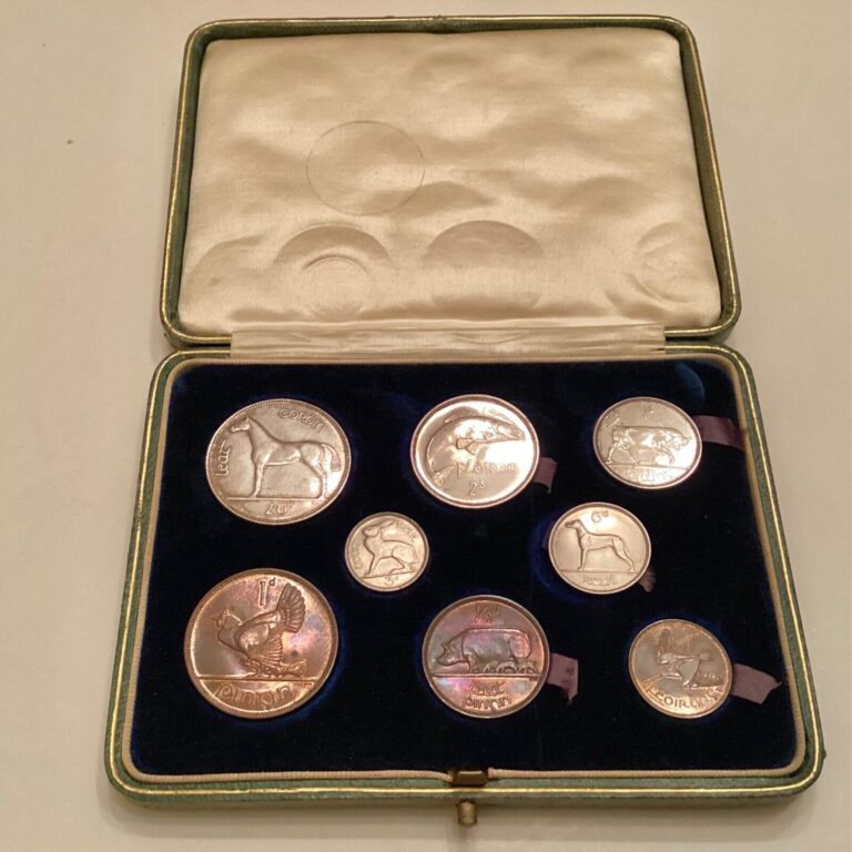 Read more about the article ~ 1928 Ireland 8 Coin Proof Set Cased – Only 6001 Minted