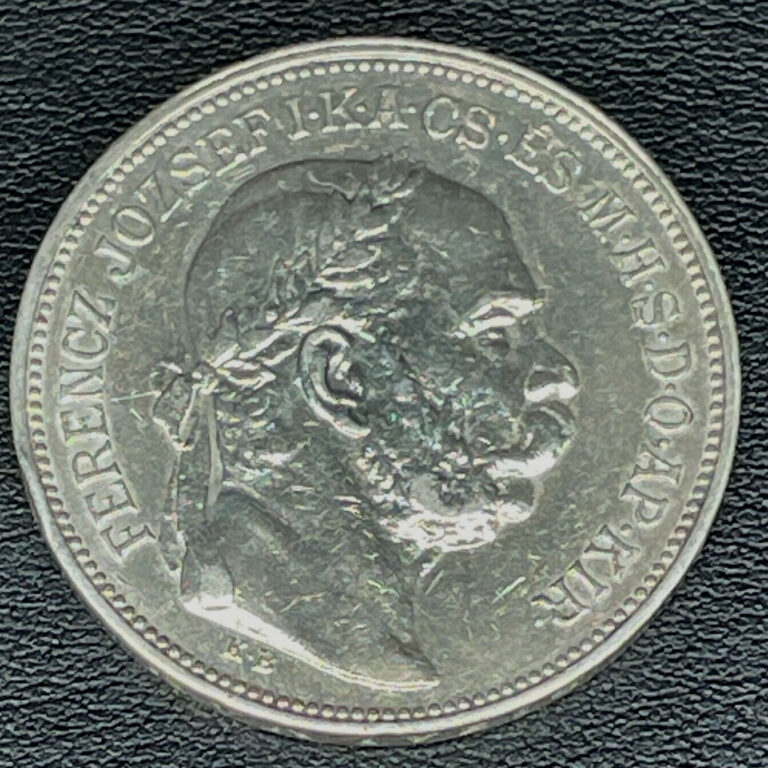 Read more about the article 1912 HUNGARY Silver 2 KORONA Coin  Francis Joseph I