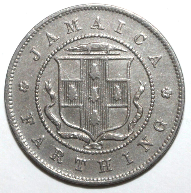 Read more about the article Jamaican One Farthing Coin 1934 KM# 24 British Jamaica King George V Caribbean 1