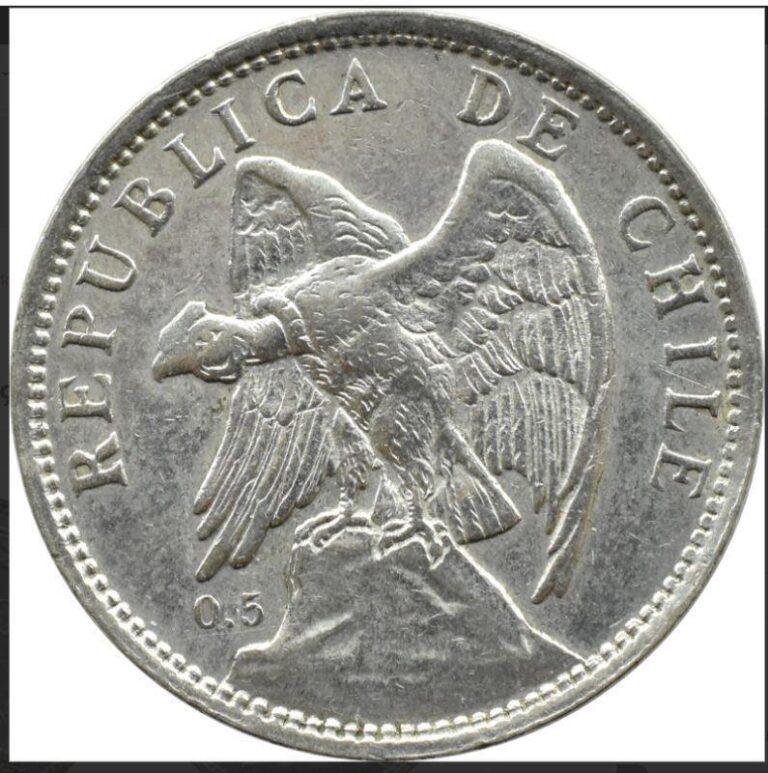 Read more about the article Chile 1922  peso old silver world coin  #5319