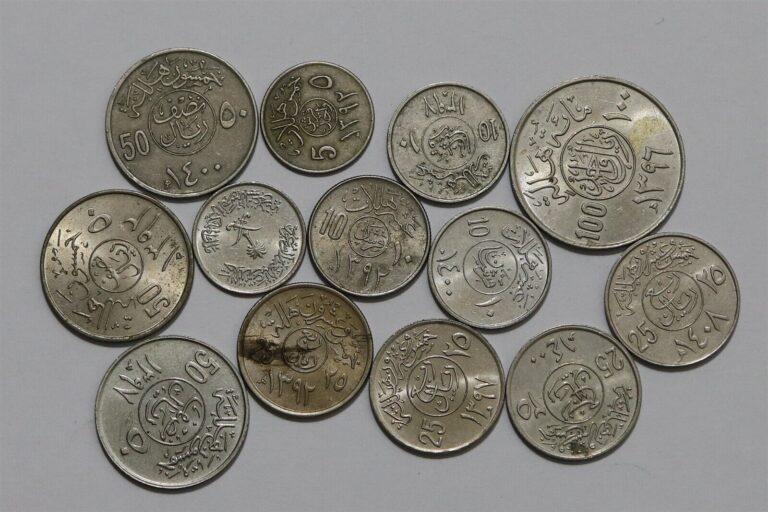 Read more about the article 🧭 🇸🇦 SAUDI ARABIA – 13 COINS COLLECTION ALL DIFFERENT B72 #12 XK44