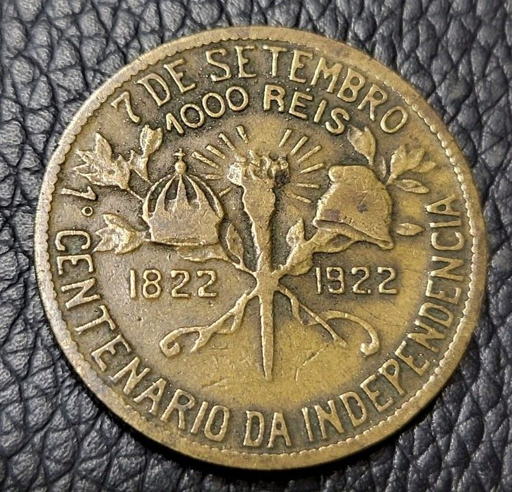 Read more about the article 1922 Brazil 1000 Réis Coin