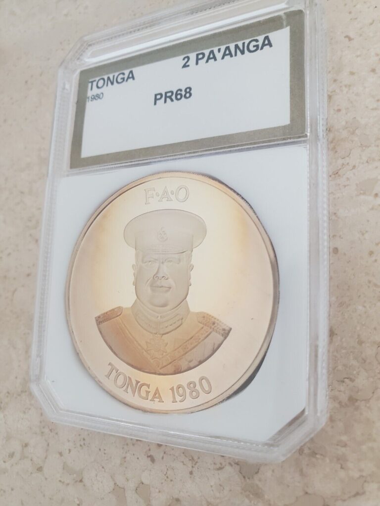 Read more about the article Tonga Certified Silver 2 Pa’anga Toned Coin