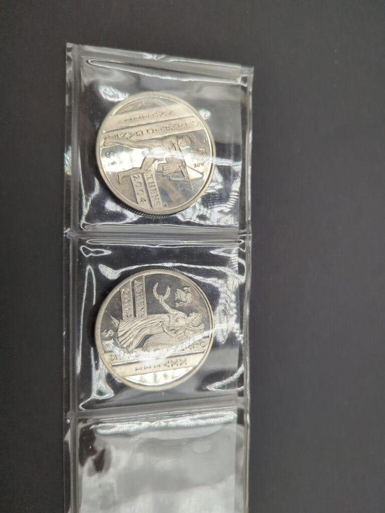 Read more about the article Sierra Leone Set Of 2 Coins 1 Dollar 2004 Athens