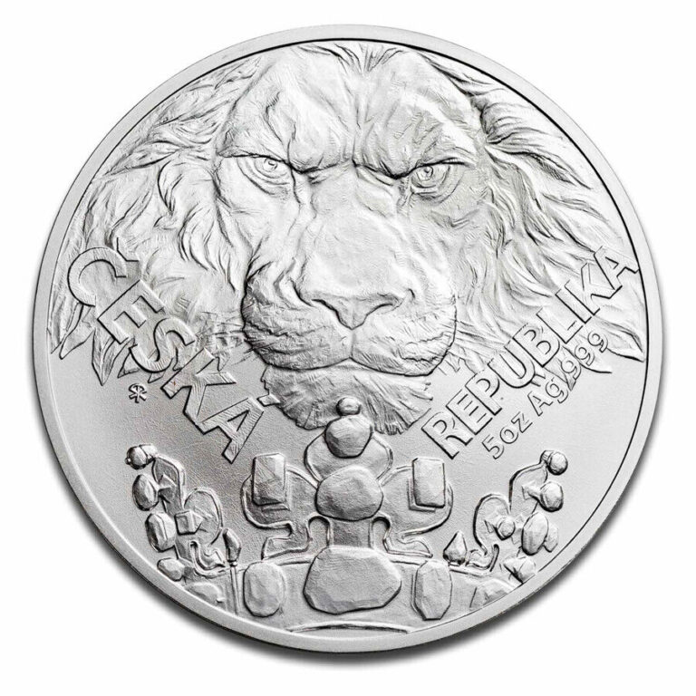 Read more about the article 2023 Niue 5 oz Silver Czech Lion BU