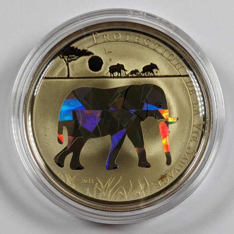 Read more about the article 2011 Togo 1000 Francs 25g .925 Silver Proof Elephant