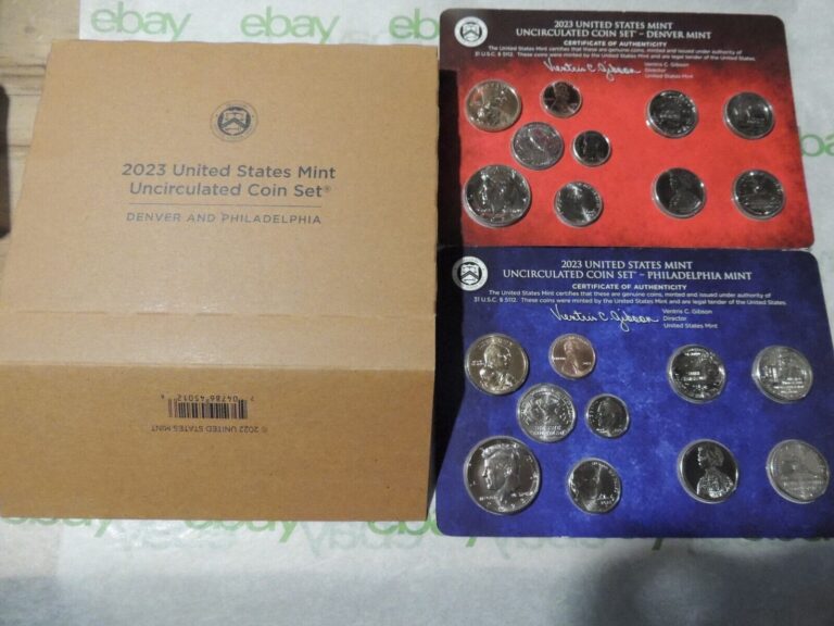 Read more about the article 2023 United States Mint Uncirculated Coin Set  PandD Coins Ready to Ship!!