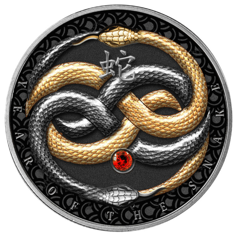 Read more about the article 2025 Cameroon Year of the Snake 14.14 Gram Silver Black Proof Coin