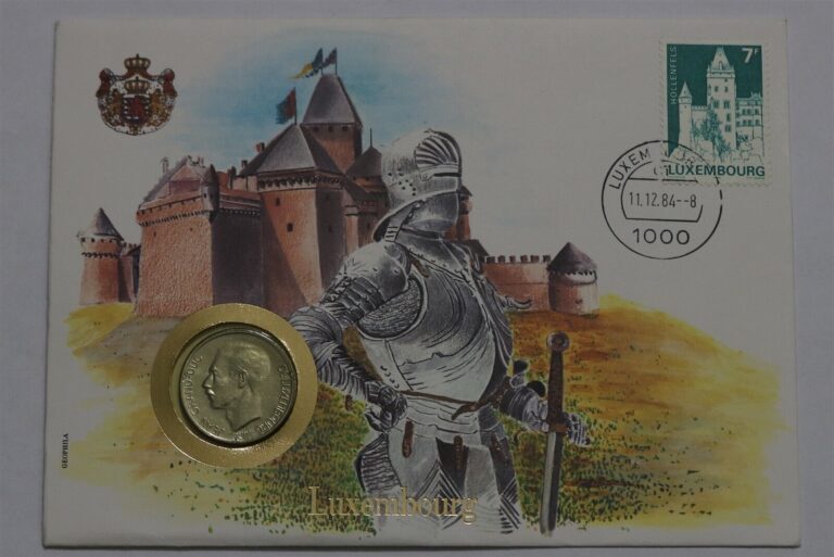 Read more about the article 🧭 🇱🇺 LUXEMBOURG 10 FRANCS 1980 COIN COVER B62 #66