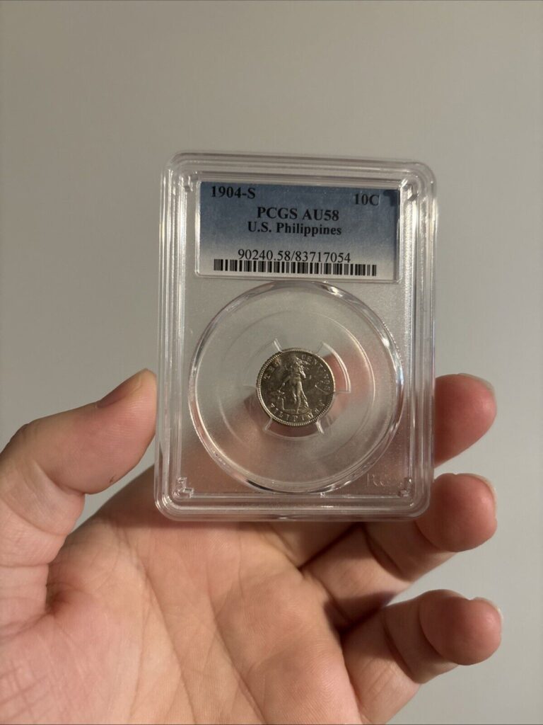 Read more about the article 1904-S U.S. Philippines 10 Centavos PCGS AU58