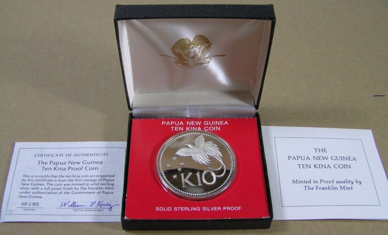 Read more about the article Papua New Guinea 10 Kina .925 Silver Coin 1975 Proof Case and COA Bird of Paradise