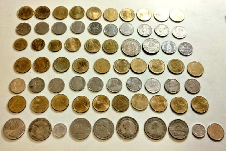 Read more about the article Thailand  Coin Lot – ( 70 Coins ) – Nice Assortment -See photos –  (Lot#1150)