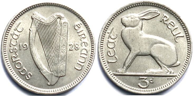 Read more about the article FREE SHIPPING Ireland 3 Pence – Vintage Irish Hare Coin – Superb Condition